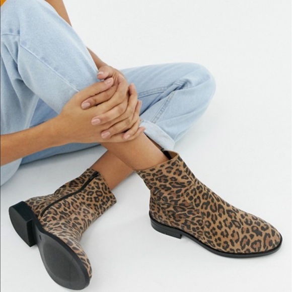 ASOS Shoes - ASOS | Leopard Printed Sock Boots Size 7